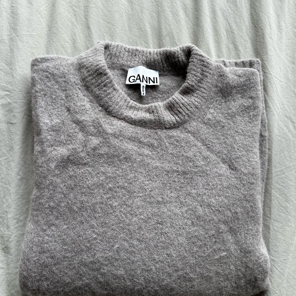 GANNI Gray Sweater wool mix